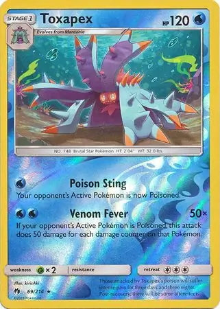 Lost Thunder Toxapex #69/214 reverse holo